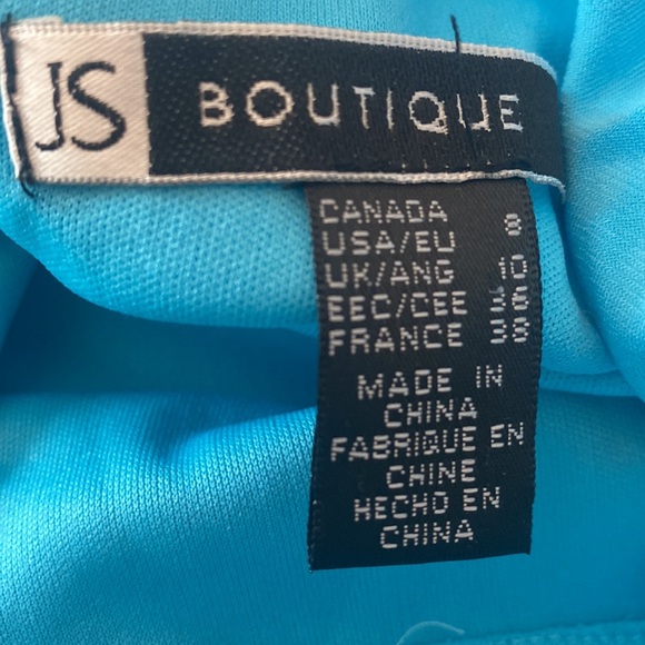 Y2K Light Blue Gown One Shoulder - Picture 7 of 8